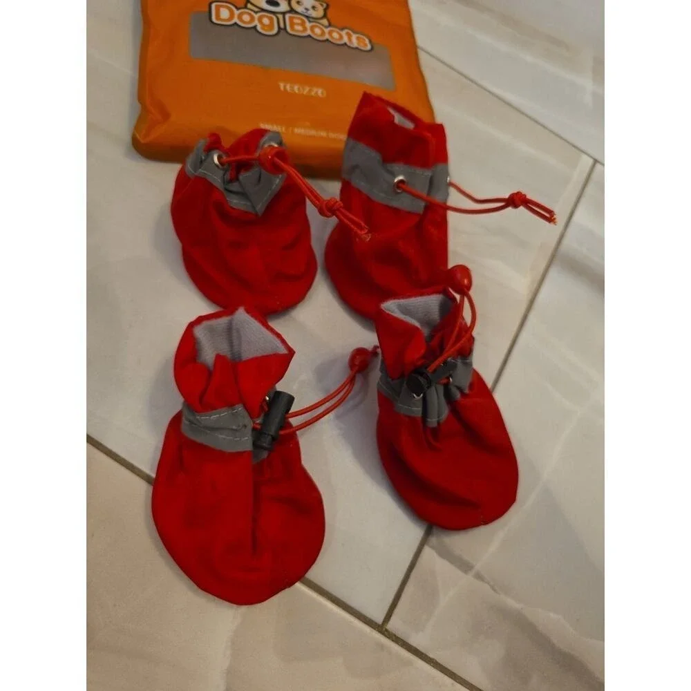Teozzo Dog Boots For Small Medium Dogs Summer  Winter Snow Size‎ Small C1